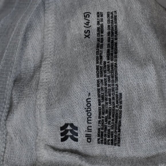 Girls Joggers Size XS 4/5 Gray Comfy Pants - Picture 3 of 6